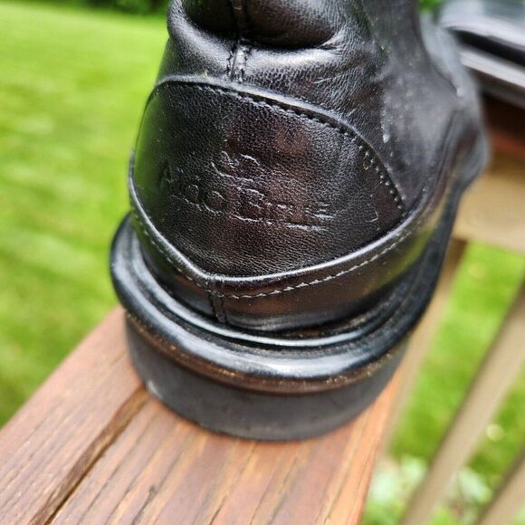 Aldo Brue Mens Leather Ankle Boots Side Zippers Size US 7.5 Square Toe Italy main image 6
